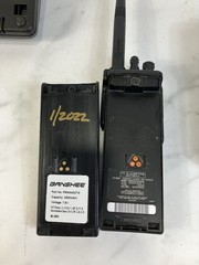 Lot of 2 HO1KDC9AA3DN Motorola HT1000 Radio & One Charger. See Description