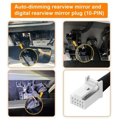 FitDVR Dash Cam Power Adapter (10-Pin) for Toyota and Lexus use.