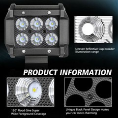 2x 3″ Inch LED Work Cube Light Bar Pods fog Lamps for Pickup SUV UTV 4WD offroad