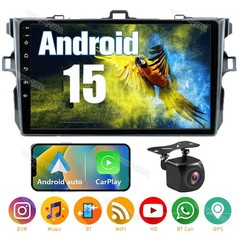 Android 15+CAM Carplay For Toyota Corolla 2009-2013 GPS Nav Car Stereo Radio SWC