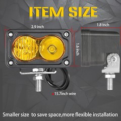 2x 3inch LED Light Cube Bar Spot Flood Pods Driving Fog Lamp Offroad ATV UTV 4WD
