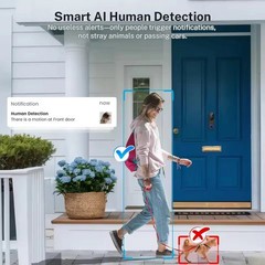 Wi-Fi Wireless Doorbell Camera with Two-Way Audio AI Motion Night Vision 2.4G