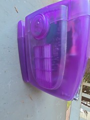 JWIN JV-TV1011 Purple transparent mini television AM/FM radio