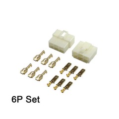 5 Sets 6.3mm 2-8 Pin Electrical Wire Connector Male Female Socket Plug Terminals