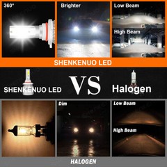 For Dodge Charger 2016-2019 -2PC 6000K White 9005 LED Headlight Bulbs Hi/Lo Beam