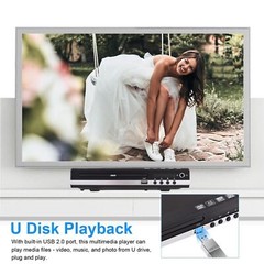 1080p DVD Player All Region Free DVD CD USB Player with HD+RCA Output US C7N0