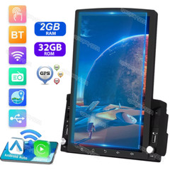 10″ 2 Din Android 13 GPS WiFi Vertical FM Touch Screen Player Car Stereo Radio