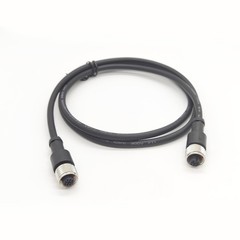 1.64ft M12 5 Pins Female to Female Connector Cable, A Straight Molding Cable …