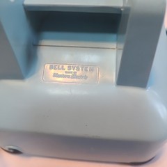 Light Blue Rotary Dial Desk Phone by Bell Systems Western Electric 1971 USA 500