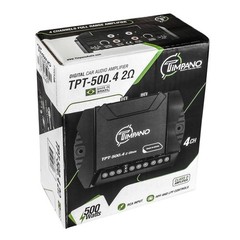 Timpano 4 Channel Amplifier Car Audio 4 x 125 Watts 4.5 x 3 x 2.5 Inch, Gray