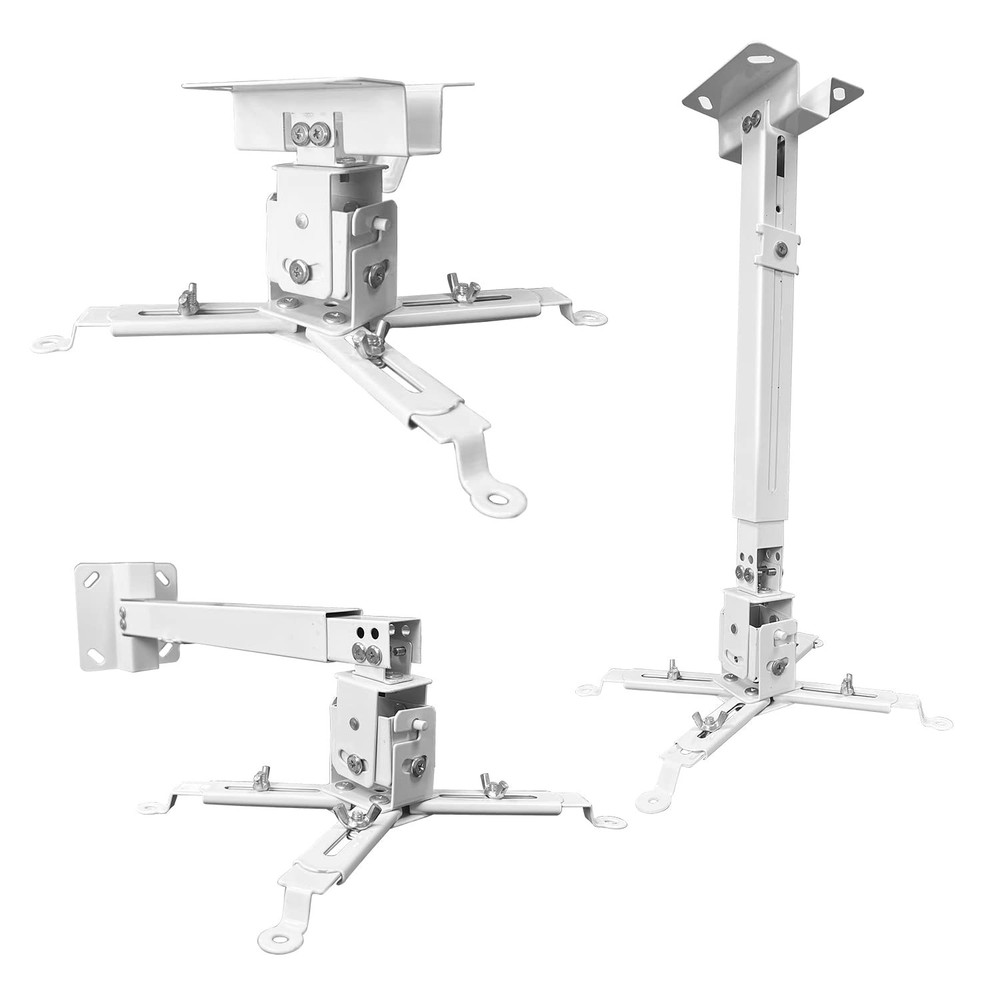 Projector Mount Wall or Ceiling Projection Mount Bracket with Adjustable Heig…
