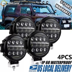4Pcs 6” inch LED Work Lights Bar Flood Pods Off Road Fog Driving SUV ATV Truck