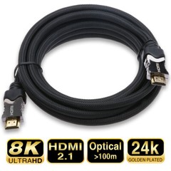 48gbps 2.1, 8k Hdmi Cable, 4320P UHD Compatible with Apple TV LG Samsung QLED TV