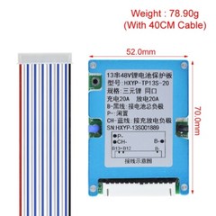 13S 48V 20A BMS Li-ion Battery Protection Board Common Port With Balance