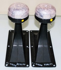 vintage pair of Utah Metal Horn Speakers 7.2 DCR