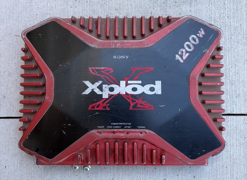 SONY XPLOD 1200W AMP Car Stereo Old School Amplifier XM-1600GSD Parts Only