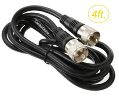 4ft RG8X Coax UHF (PL259) Male to Male 50 ohm Antenna Cable