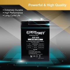2 Pack 6V 6 Volt 5Ah Rechargeable Sealed Lead Acid Battery Replaces 4.5Ah 4Ah