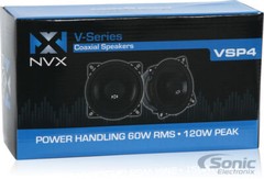NVX VSP4 150W RMS 4″ V-Series 2-Way Coaxial Car Speakers