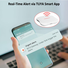 Wifi Water Leak Detector for Home with App Notification, 1 2.4Ghz Gateway + 6 WD