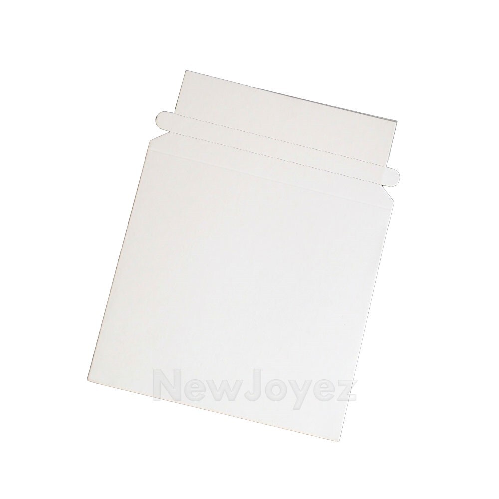 50 PK 6 3/8 x 6 Inches CD White Cardboard Mailer Envelope with Self Seal Strip