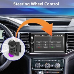 7″ Single 1Din Touch Screen Stereo Bluetooth Radio Car Apple/Android Carplay GPS