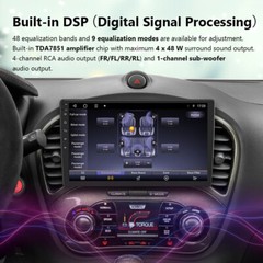 Android 10in 2 Din Touch Screen Car Stereo Radio Bluetooth WIFI Wireless Carplay