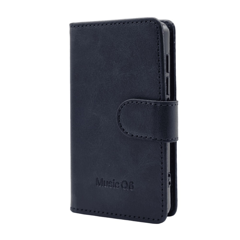 Samvix Leather Book Case for Q6 Music Player (Blue)