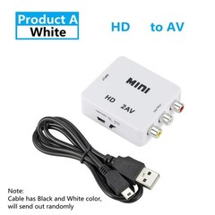 HDMI to RCA AV CVBS Video Converter Adapter 1080P NTSC PAL for TV DVD VCR PC