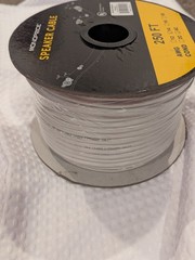 Monoprice Speaker Wire, CL2 Rated, 4-Conductor, 14AWG, 250ft, White