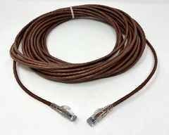 50 FT Cat6 Brown Ethernet Network RJ45 Cord Connectors+Boots