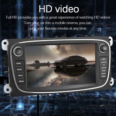 7in 2 Din Touch Screen Android 9.0 Car Radio GPS MP5 Player For Ford Focus SMax