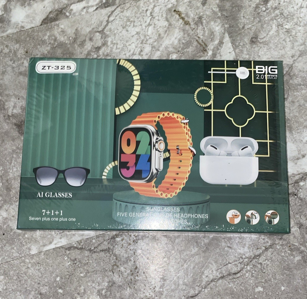 ZT-325 AI Smart Glasses Big Screen Sunglasses Gift Box (Boxed)