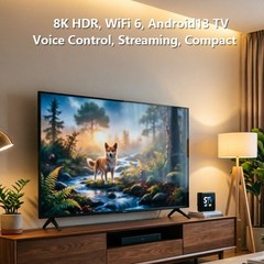 Smart Android 13 TV Box 8K Allwinner H313 2GB+16GB 5G WiFi Streaming