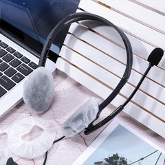 Headphone Ear Covers 100 Pcs Disposable Sanitary Non Woven Stretch Earpad 6.5cm