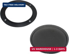 2 Pcs 4 Inch Metal Mesh Speaker Grills Covers Subwoofer Grill Protective Case wi