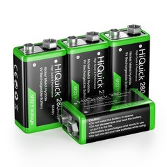 EBL 9 volt Lithium Li-Ion Rechargeable Battery / 9V Ni-MH battery / Charger Lot