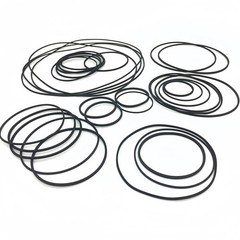 50PCS Square Rubber Drive Belt For Audio Cassette Player Recorder Repair Parts