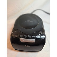 RCA RP5605-A CD Clock Radio AM FM Digital Alarm Black Top Loading Player