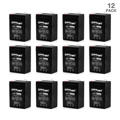 12 Pack – ExpertPower 6 Volts 4.5 Ah AGM SLA Rechargeable Batteries