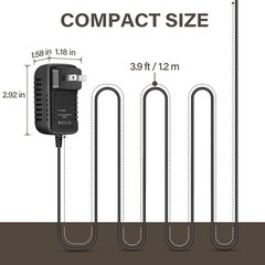 3V 3-Volt 1A 1000mA AC Adapter to DC Power Supply Charger Cord 5.5/2.1mm Plug