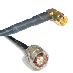 LMR240 SMA MALE ANGLE to N MALE Coax RF Cable USA-Ship Lot