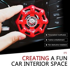 Push Start Button Cover, Metal Car Rotary Knob Decor, Auto One Click Start Decor