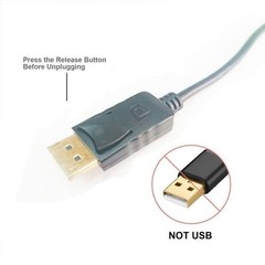 DP Displayport to HDTV High-Definition Adapter Cable for 1080P Video Conversion
