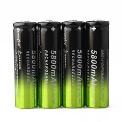 SKYWOLFEYE 3.7V Rechargeable Li-ion Battery Button Top Cell For LED Flashlight