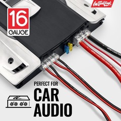 16 AWG Gauge Speaker Wire Cable Stereo, Car or Home Theater, CCA (100 Feet)