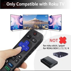 New Remote Control Replacement For All TCL Hisense Onn Roku TV