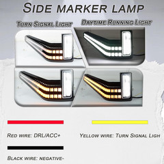 2021-25 F150 Amber LED Side Marker Lights Assembly–Compatible Replacement