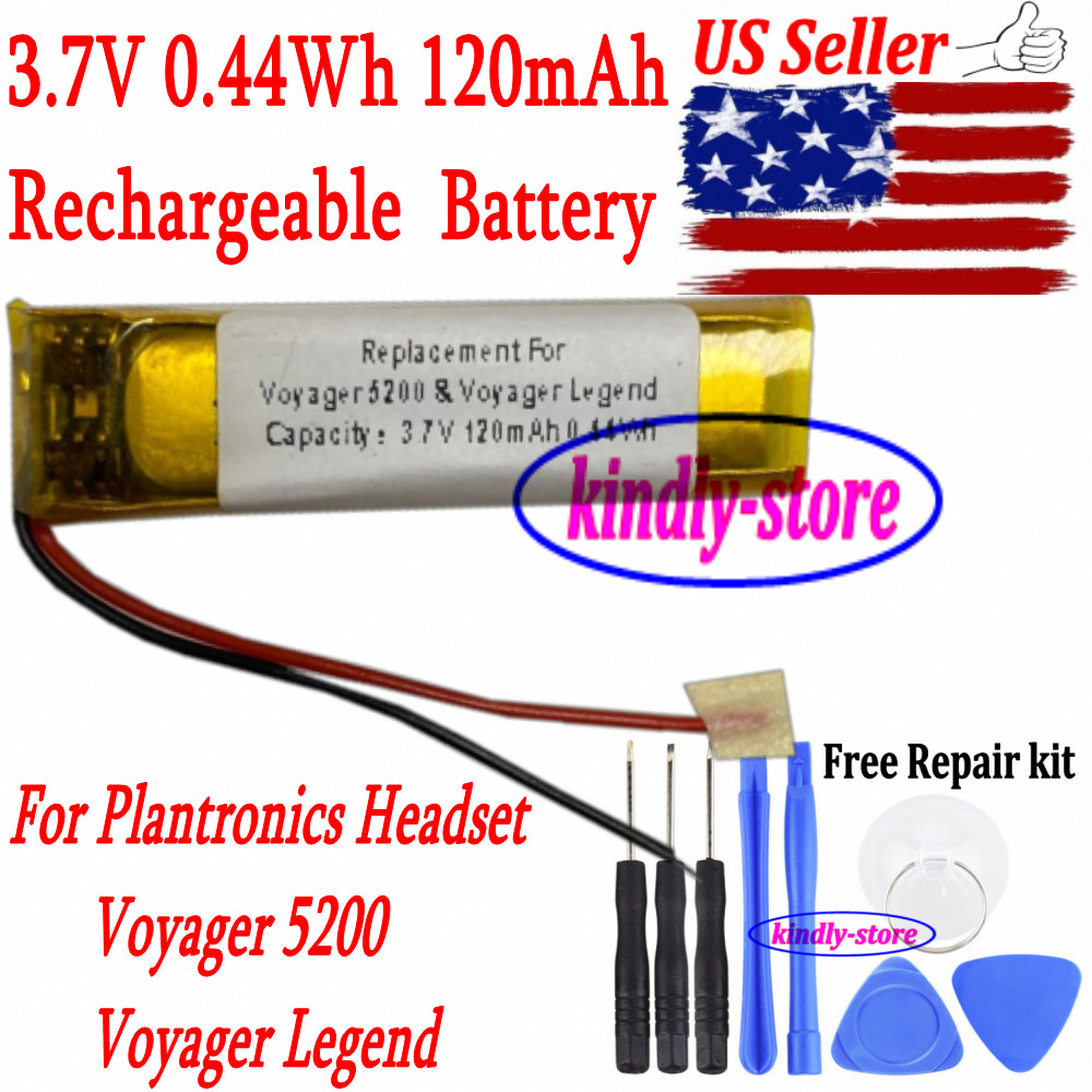 US Seller For Plantronics Voyager 5200 & Voyager Legend 120mAh Battery