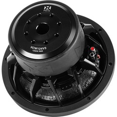 NVX VCW124v3 2400W Peak (1200W RMS) 12″ VC-Series v3 Dual 4-Ohm Subwoofer